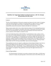DNAR - Guidelines for Supporting Students in School who have a Do Not Attempt
