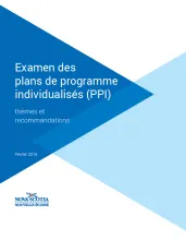 Examen des plans de programme individualisés (PPI) thèmes et recommandations