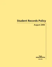 Student Record Policy