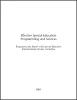 Response to the Report of the Special Education Implementation Review Committee